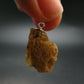 Rare Raw Blue Euclase Gem Crystal Silver Pendant from Brazil - 1.1" - 3.11 Grams