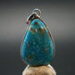 Turquoise Silver Pendant - 1.3" - 4.23 Grams