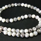 Merlinite Moss Agate Necklace Beads From Brazil - 19" - 8mm Round Beads
