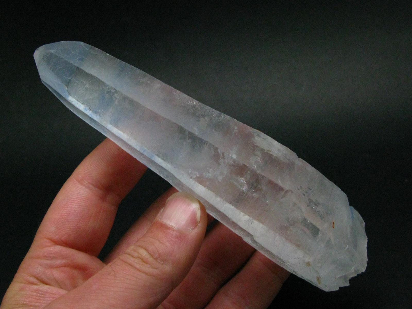 Dumortierite In Quartz Crystal From Brazil - 5.8" - 200.22 Grams