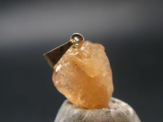 Imperial Topaz Crystal Pendant From Brazil - 0.8" - 1.6 Grams