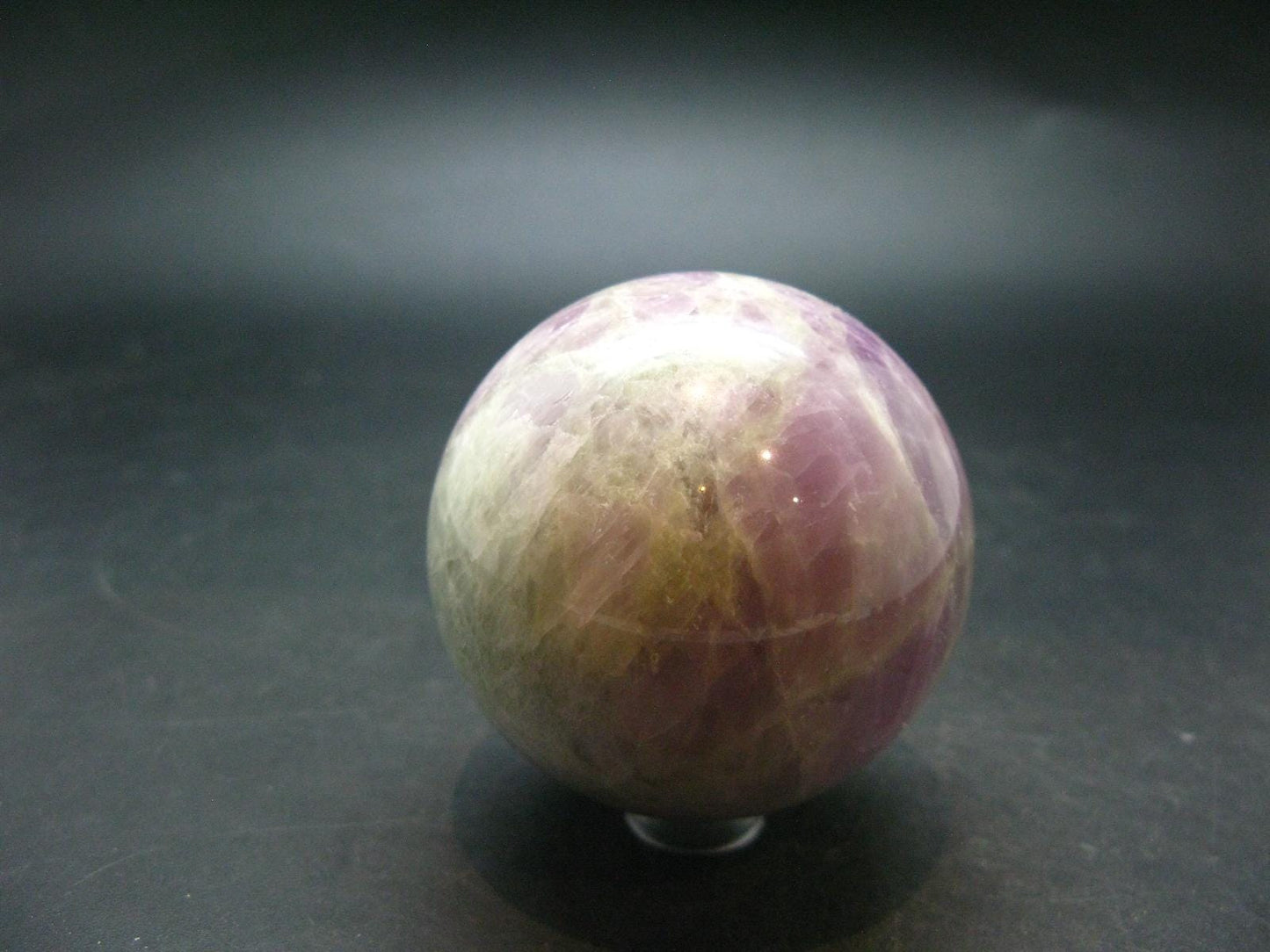 Natural Multicolored Spodumene Kunzite Hiddenite Sphere Ball From Brazil - 2.2"
