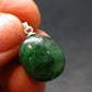 Tsavorite Gem Green Garnet Sterling Silver Pendant From Tanzania - 0.9" - 3.88 Grams