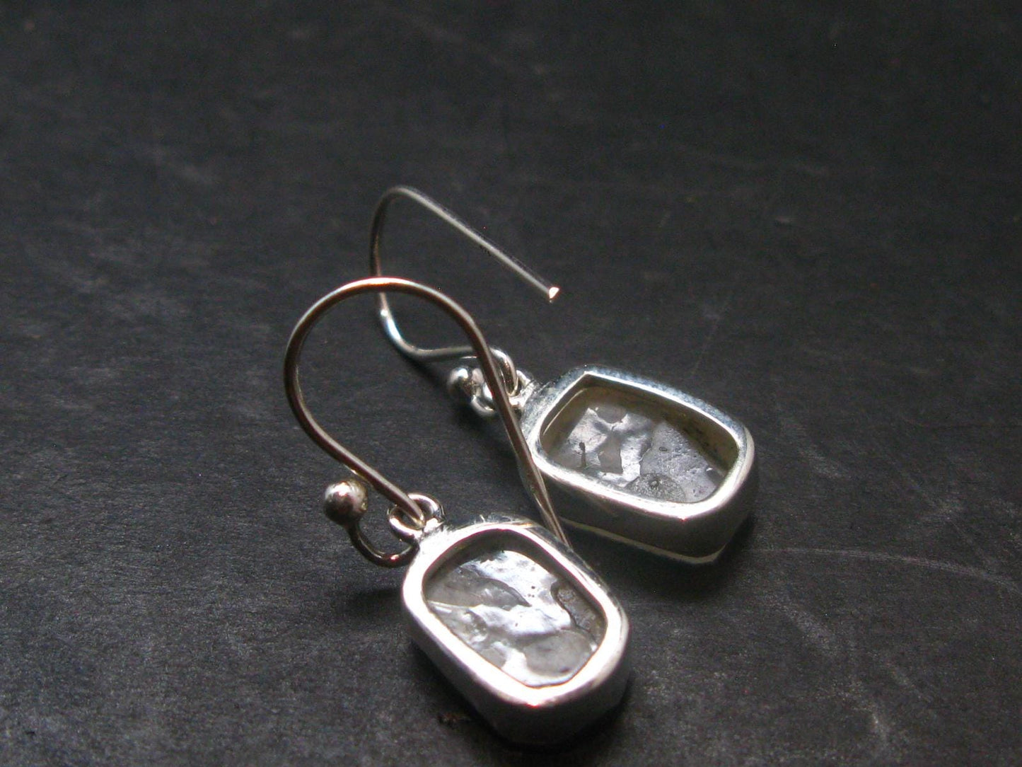 Phenakite Phenacite Crystal Silver Earrings from Russia - 2.91 Grams