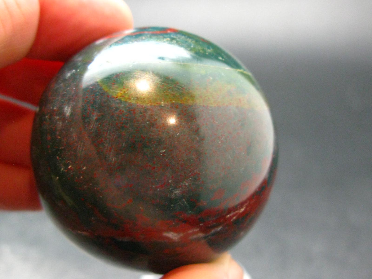 Bloodstone Sphere From India - 1.8" - 134.18 Grams