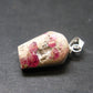 Bixbite Red Emerald Beryl Silver Pendant From Utah USA - 6.90 Carats - 0.8"