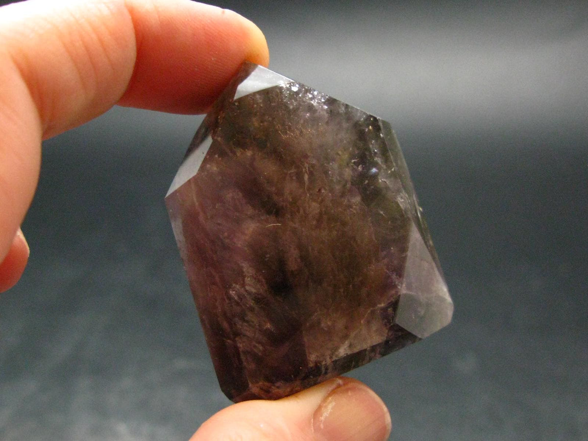 Cacoxenite Amethyst Polished Crystal From Brazil - 1.6"