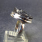 Unpolished Elite Shungite Silver Ring from Russia - Size 7 - 6.02 Grams