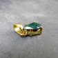 Rare Black Opal Gold Plated Silver Pendant from Australia 0.6" - 0.97 Grams