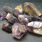 Lot Of 10 Rare Brandenberg Brandberg Amethyst Quartz Crystals From Namibia - 59.10 Grams