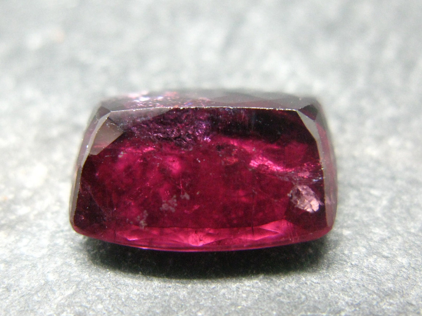 Red Tourmaline Cut Stone Gem From Brazil - 10.92 Carats - 15x12mm