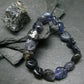 Iolite Cordierite Genuine Bracelet ~ 7 Inches ~ 12mm Tumbled Beads
