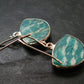 Amazonite Silver Earrings from Russia - 4.59 Grams