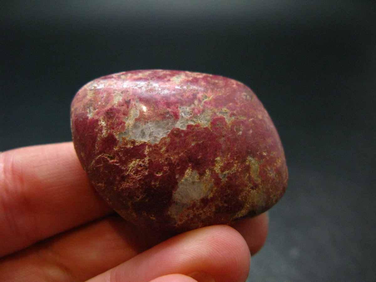 Rare Red Thulite Piece From Norway - 1.6" - 28.77 Grams