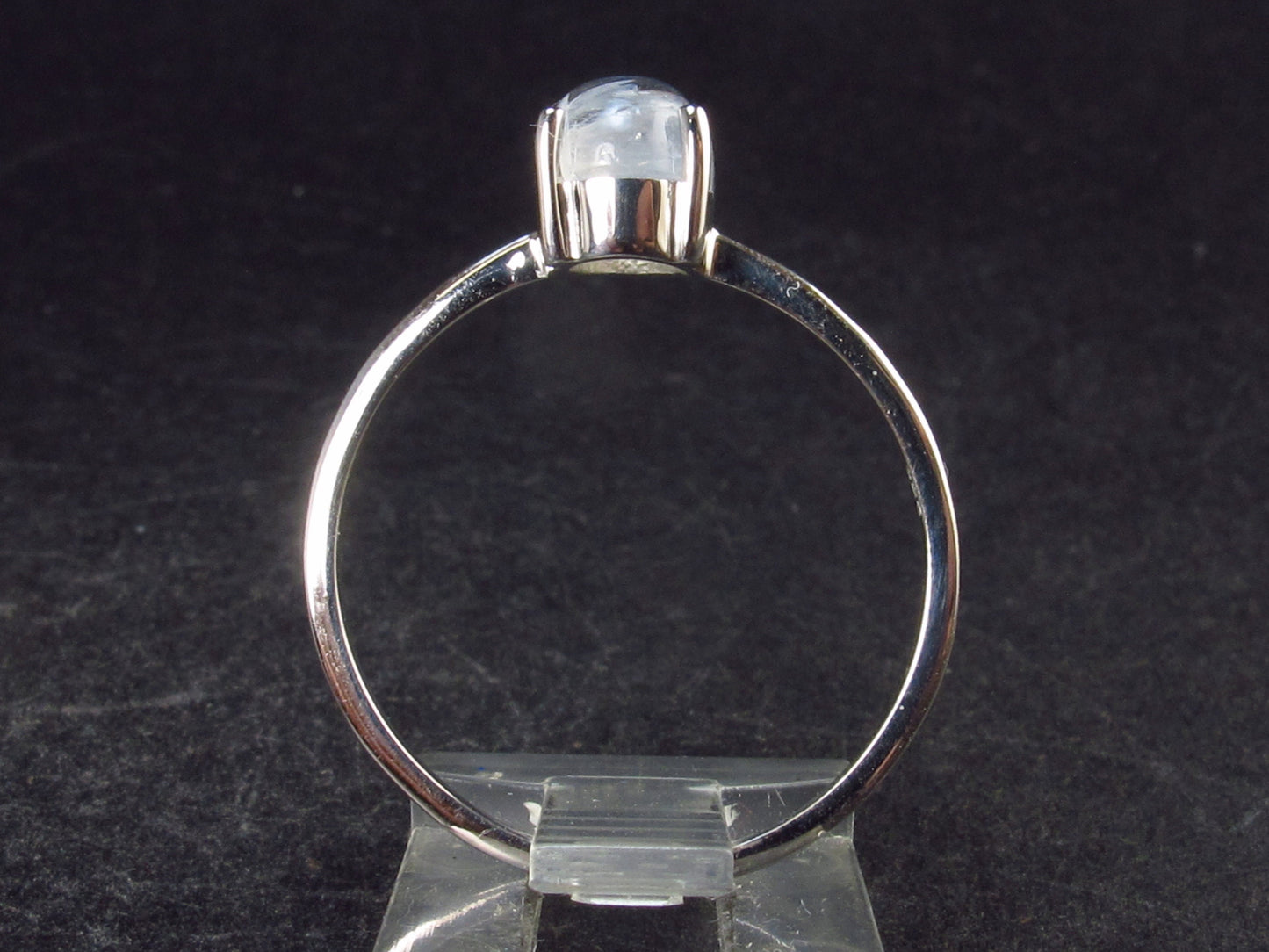Natural Glow From Inside Moonstone 925 Silver Ring - 1.6 - Size 10.25