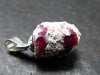Bixbite Red Emerald Beryl Silver Pendant From Utah USA - 5.45 Carats - 0.7"
