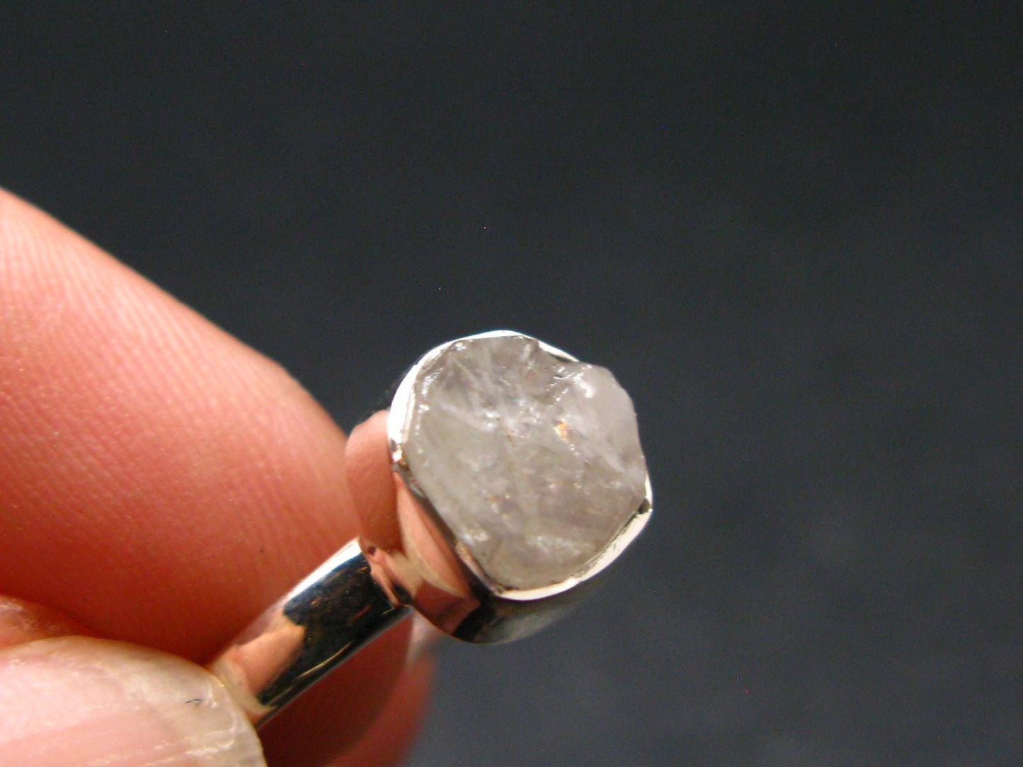 Phenakite Phenacite Sterling Silver Size 8 Ring from Russia - 2.0 Grams