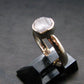 Gray Herderite Silver Ring from Africa - Size 7 - 1.84 Grams