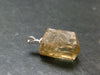 Golden Scapolite Silver Pendant From Tanzania - 1.0" - 4.82 Grams