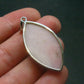 Pink Opal Sterling Silver Pendant From Peru - 1.7"