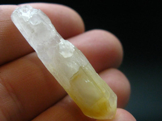 Rare Mango Quartz w/ Hallyosite Crystal From Colombia - 1.4" - 4.24 Grams