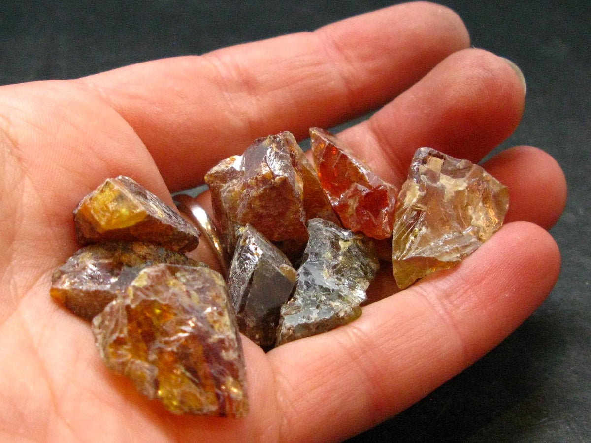 Lot of 10 Gem Sphalerite Crystals from Spain - 37.67 Grams