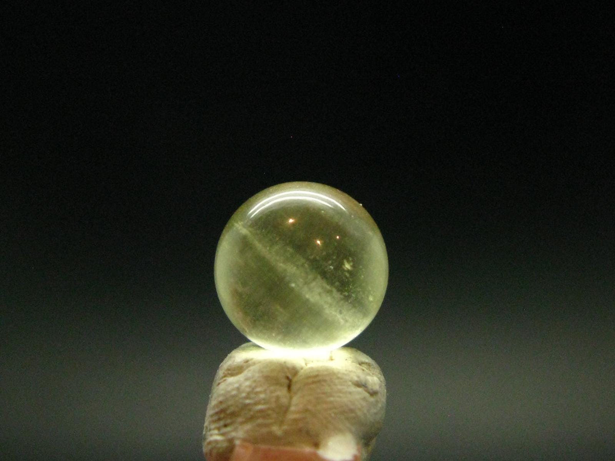 Rare Libyan Tektite Glass Sphere Ball From Libya - 0.90 Grams - 0.80 Centimeters