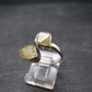 Rhodizite Rhodozite Silver Ring From Madagascar - Adjustable size - 3.08 Grams