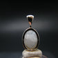 Raw Rare Natrolite Crystal Silver Pendant From Russia - 0.7" - 1.42 Grams