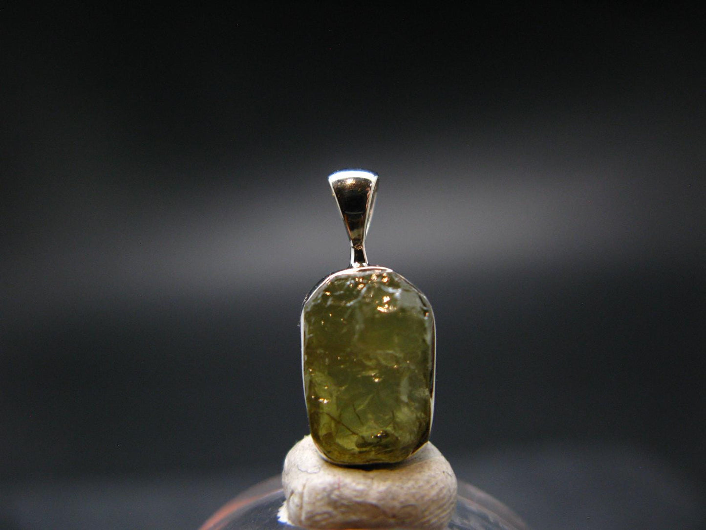 Chrysoberyl Crystal Silver Pendant From Brazil - 1.25 Grams