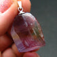 Stunning Natural Gem Ametrine Crystal Silver Pendant From Bolivia - 1.1" - 5.13 Grams