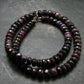 Purple Sugilite Rondelle Faceted Beads Necklace From South Africa - 18" - 52.91 Grams