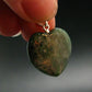 Rare Eclogite Heart Pendant From Norway - 1.0" - 3.79 Grams