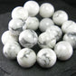 Howlite Genuine Bracelet ~ 7.5 Inches ~ 12mm Round Beads
