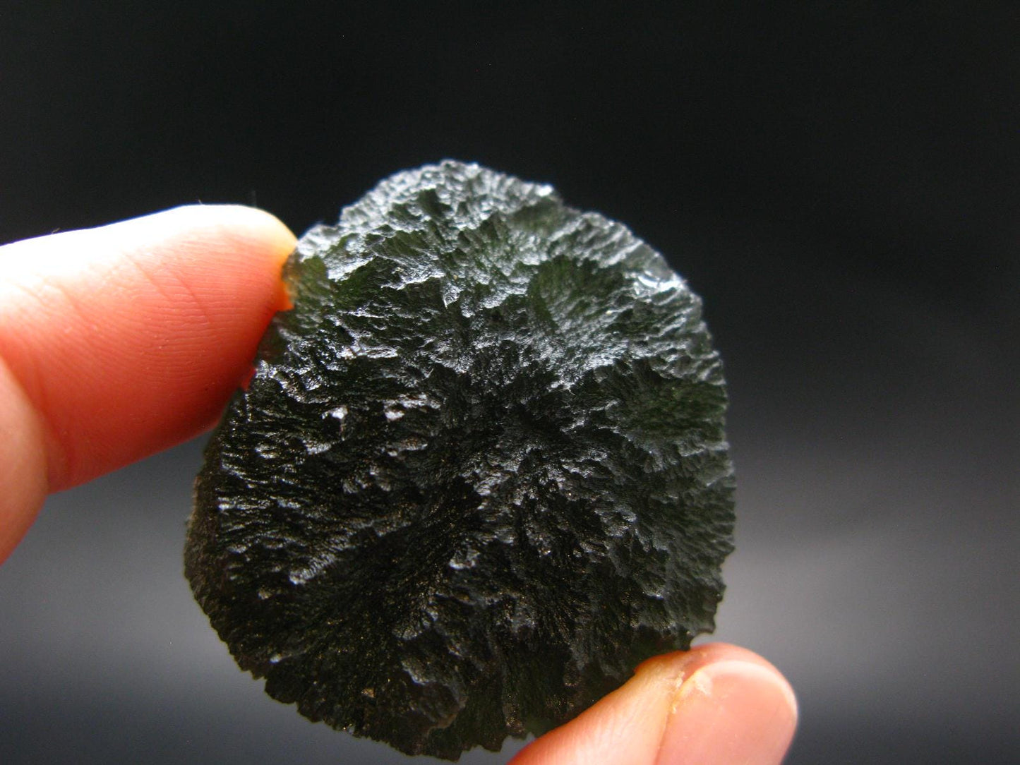 Rare Moldavite Tektite Raw Piece From Czech Republic - 1.4" - 20.4 Grams