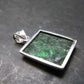 Extremely Rare Natural Maw Sit Sit Crystal Silver Pendant from Myanmar - 1.3" - 5.57 Grams