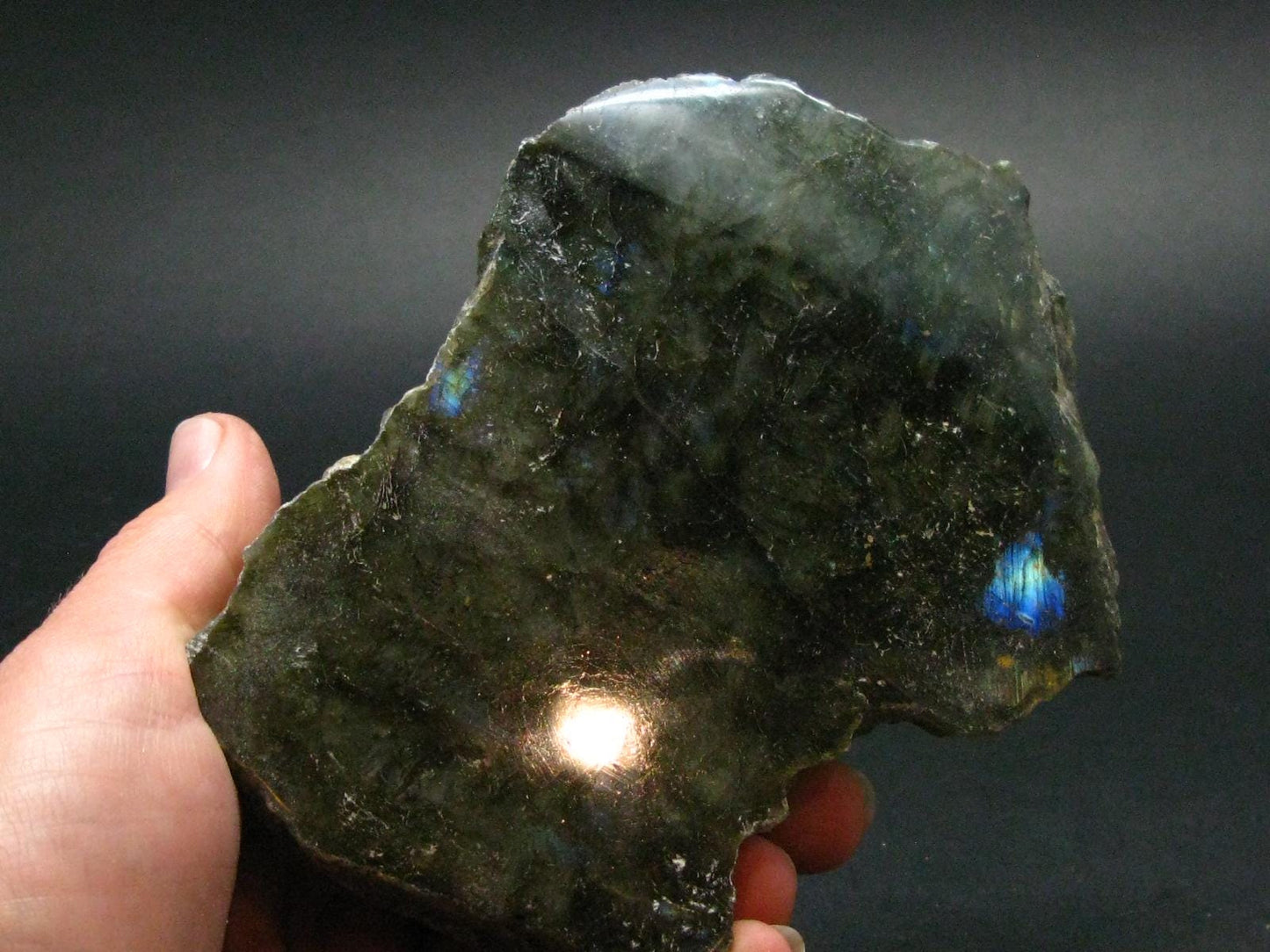 Labradorite Polished Stone from Madagascar - 3.5"