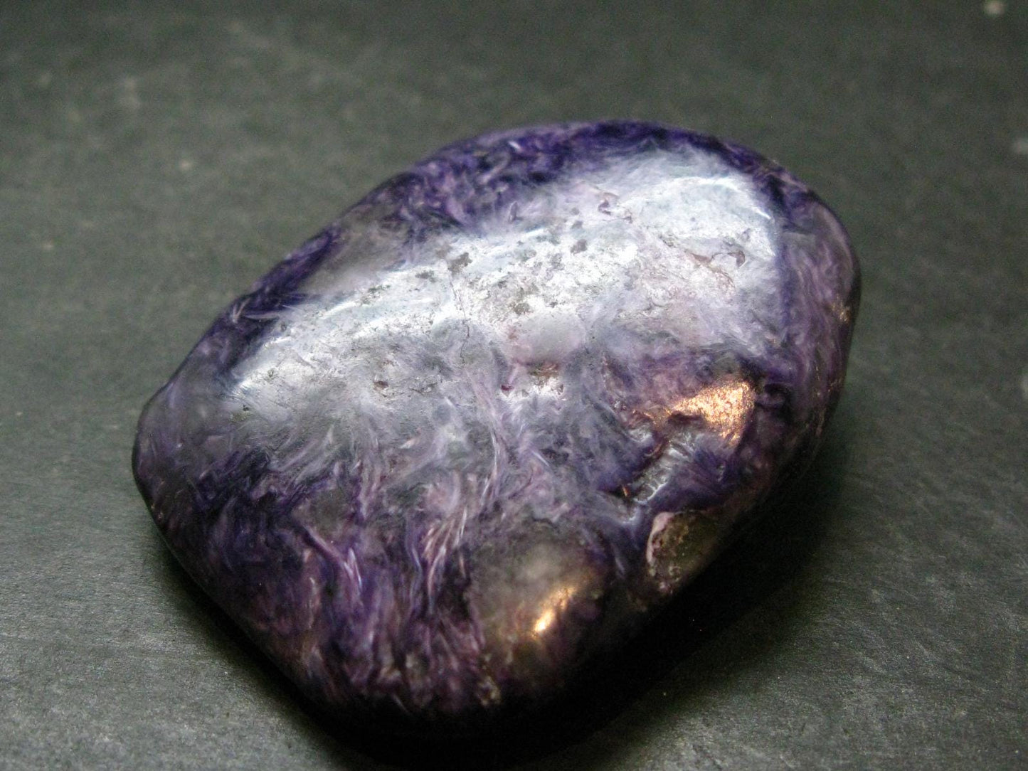 Large Nice Charoite Tumbled Stone from Russia - 99.03 Grams - 2.3"