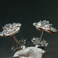 Alexandrite Gem Silver Stud Earrings From Russia - 2.75 Grams