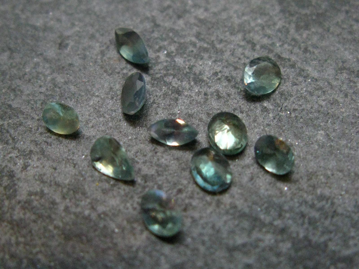 Lot of 10 Alexandrite Chrysoberyl Cut Facetted Gems From Russia - 1.49 Carats Combined