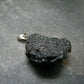 Tibetan Black Tektite Silver Pendant From Tibet - 1.2" - 4.60 Grams