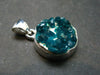 Dioptase Crystal Silver Pendant from Congo - 4.05 Grams - 1.0"