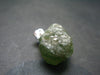Green Tourmaline Crystal Silver Pendant - 2.3" - 4.91 Grams