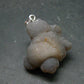Truffle Chalcedony!! Spheroidal Chalcedony Nodules Crystal Silver Pendant From Morocco - 1.5"