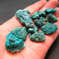 Very Nice Lot of 10 Dioptase Clusters from Congo - 43.96 Grams