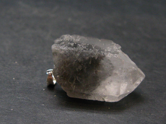 Nice Terminated Tibetan Black Quartz Pendant from Tibet - 1.3" - 11.0 Grams