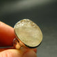 Natural Gem Raw Libyan Desert Glass Tektite Sterling Silver Ring from Libya - Size 10.5 - 11.3 Grams
