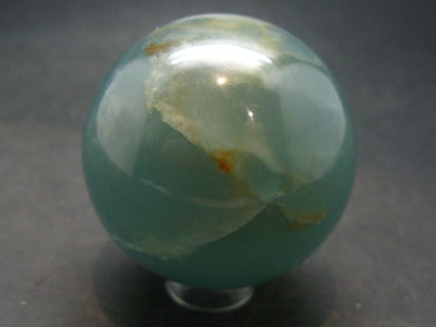 Stunning Lemurian Aquatine Blue Calcite Ball Sphere From Argentina - 1.7" - 125.05 Grams