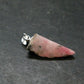 Rare Pink Tugtupite Sterling Silver Pendant From Greenland - 1.1" - 1.47 Grams