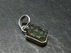 Moldavite Tektite Silver Pendant from Czech Republic - 0.9" - 1.31 Grams